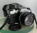 Olympus OM10 35mm Film SLR Manual Camera +Olympus 50/1.8 MC Zuiko Lens TESTED1850