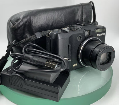 Canon Powershot G9 Digital Camera (12MP, 6x optical) Zoom+Charger+Case+Tested7850