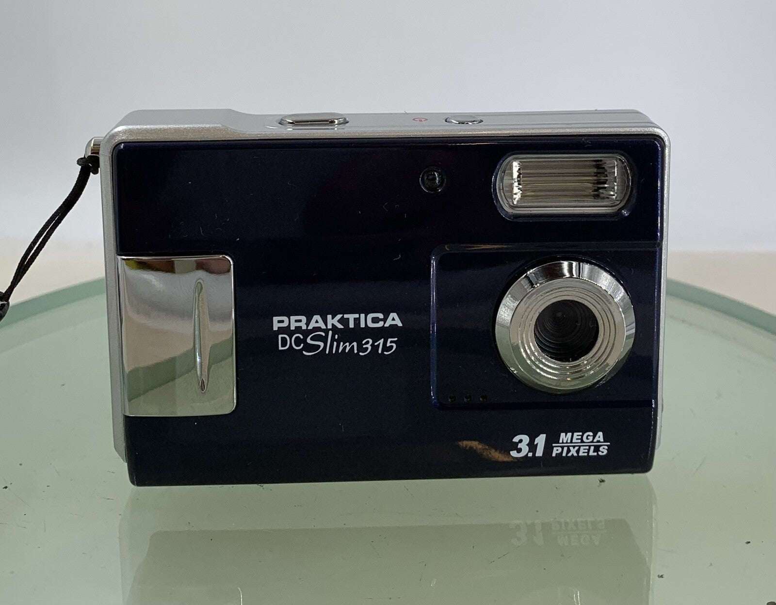 Praktica DC Slim 315 3.1MP Compact Digital Camera BLUE+COVER+WIRE TESTED - 8691