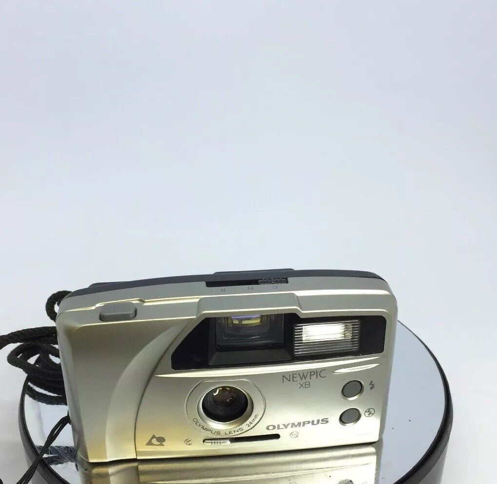 Olympus Newpic XB APS Film Camera 24mm Wide Angle Panorama Lens + Case#4351