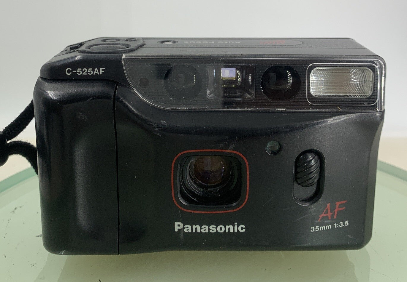 Panasonic C-525AF 35mm Film Point and Shoot Camera Black Tested - 3191