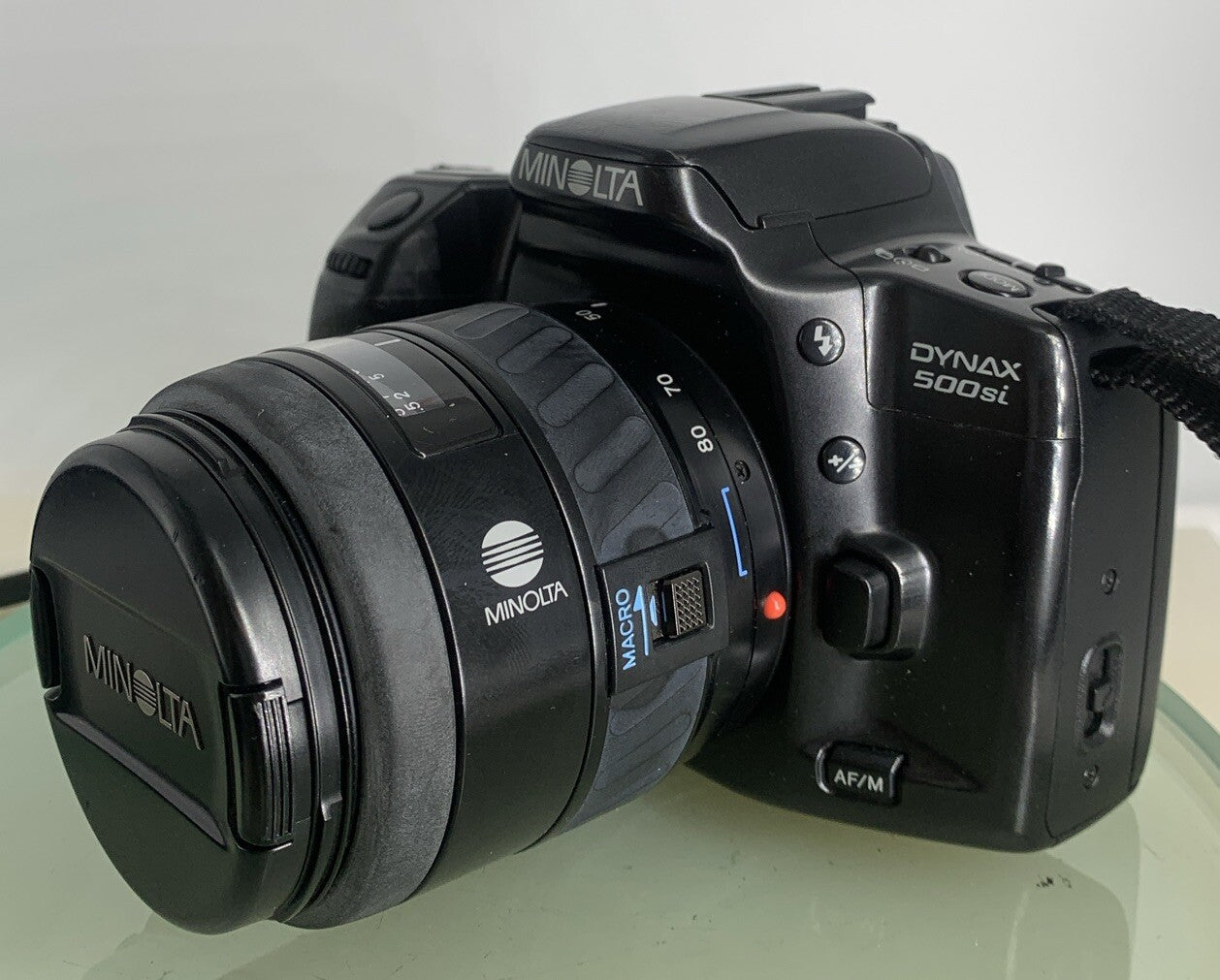 Minolta Dynax 500si 55mm AF ZOOM Film Camera 28-80mm Lens + BAG + Tested - 1172