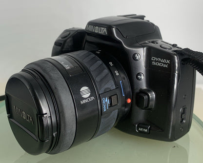 Minolta Dynax 500si 55mm AF ZOOM Film Camera 28-80mm Lens + BAG + Tested - 1172