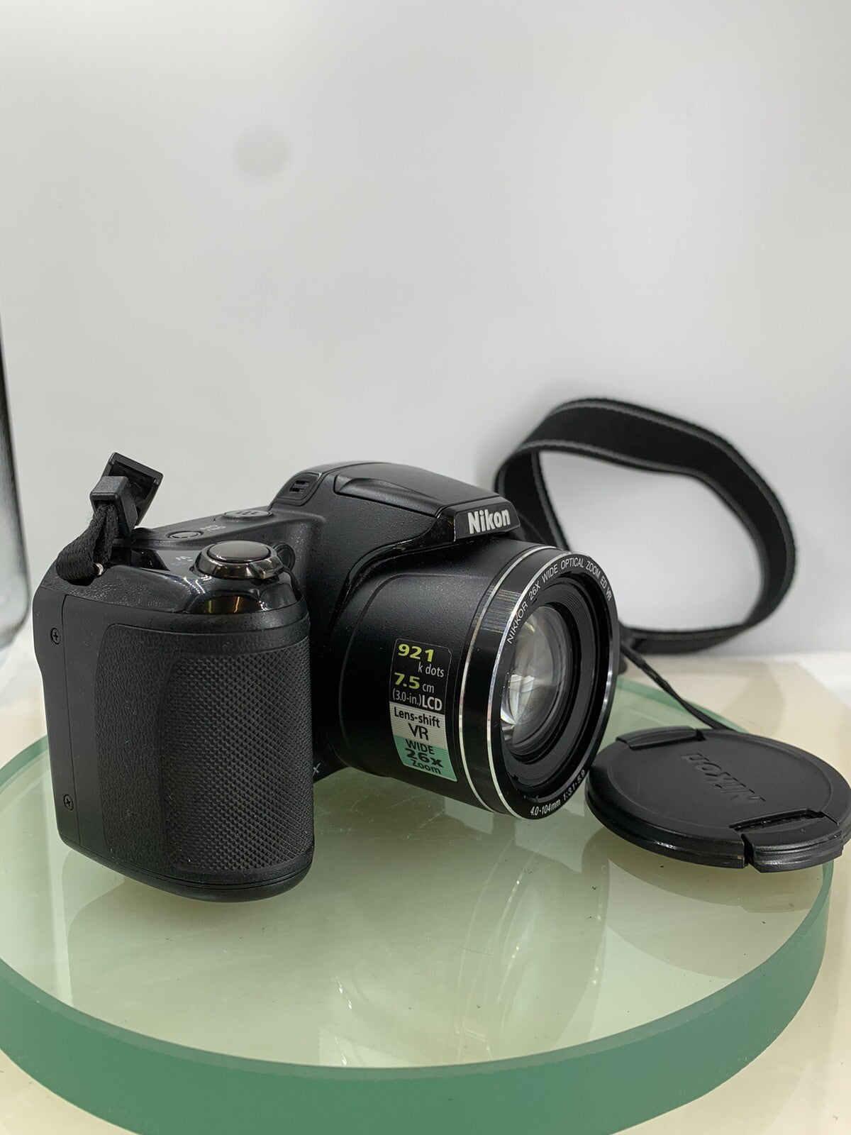 Nikon COOLPIX L810 16.1MP 26X COMPACT Digital Camera BLACK + WIRE TESTED - 9042
