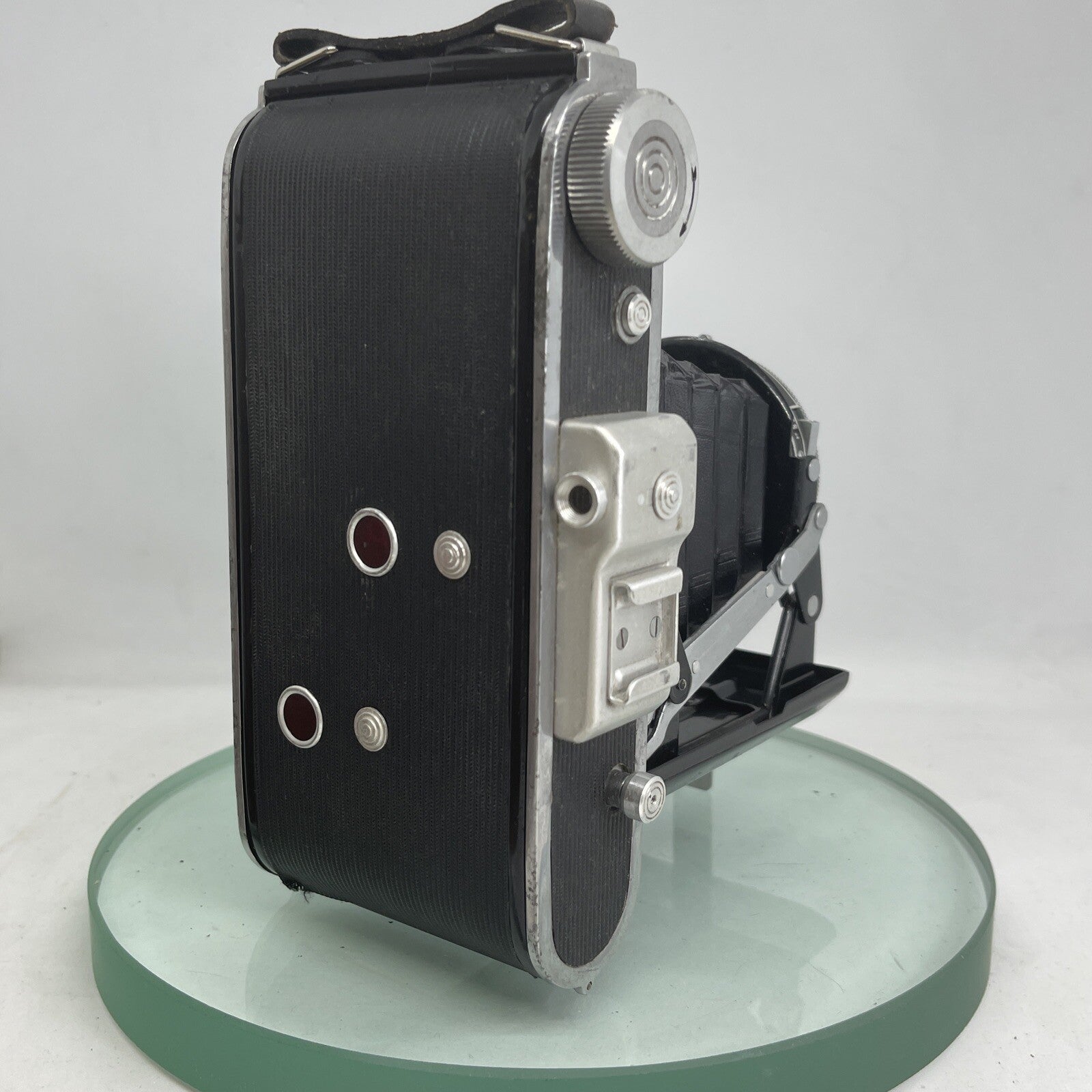 Braun Norca,c.1952  Medium Format Folding Camera STEINAR 1:3.8/105 V LENS N 2504