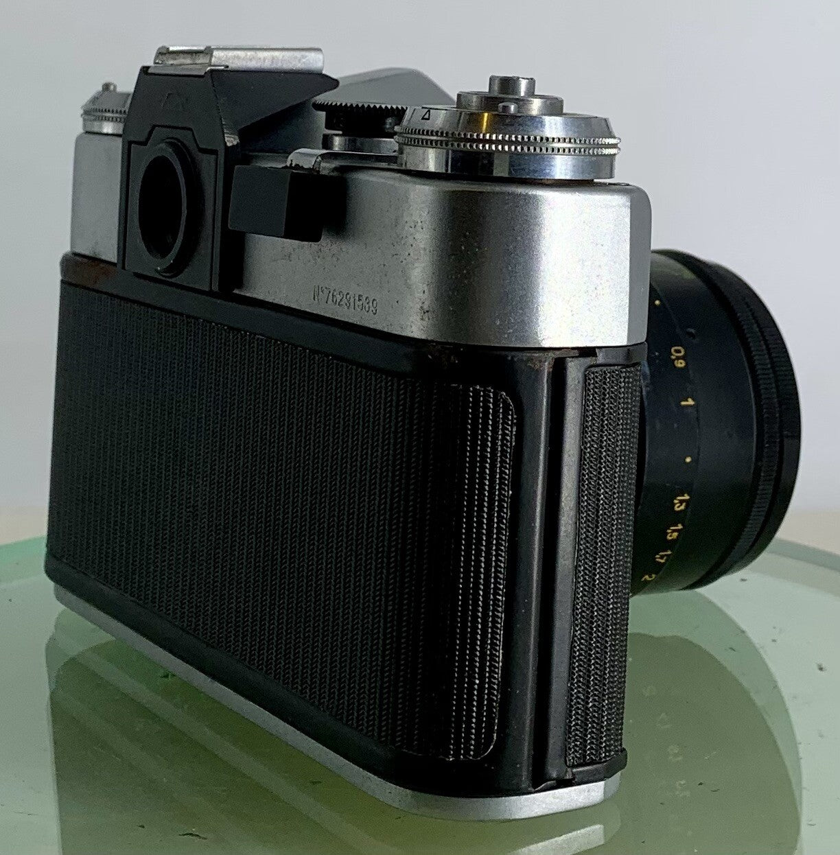 Very Rare ZENIT E POINT AND SHOOT FILM CAMERA+HELIOS-44-2 LENS+SILVER+TESTED-1413