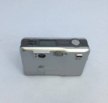 Canon IXUS L1 APS compact film camera in silver. + original case,FULLY TESTED3194