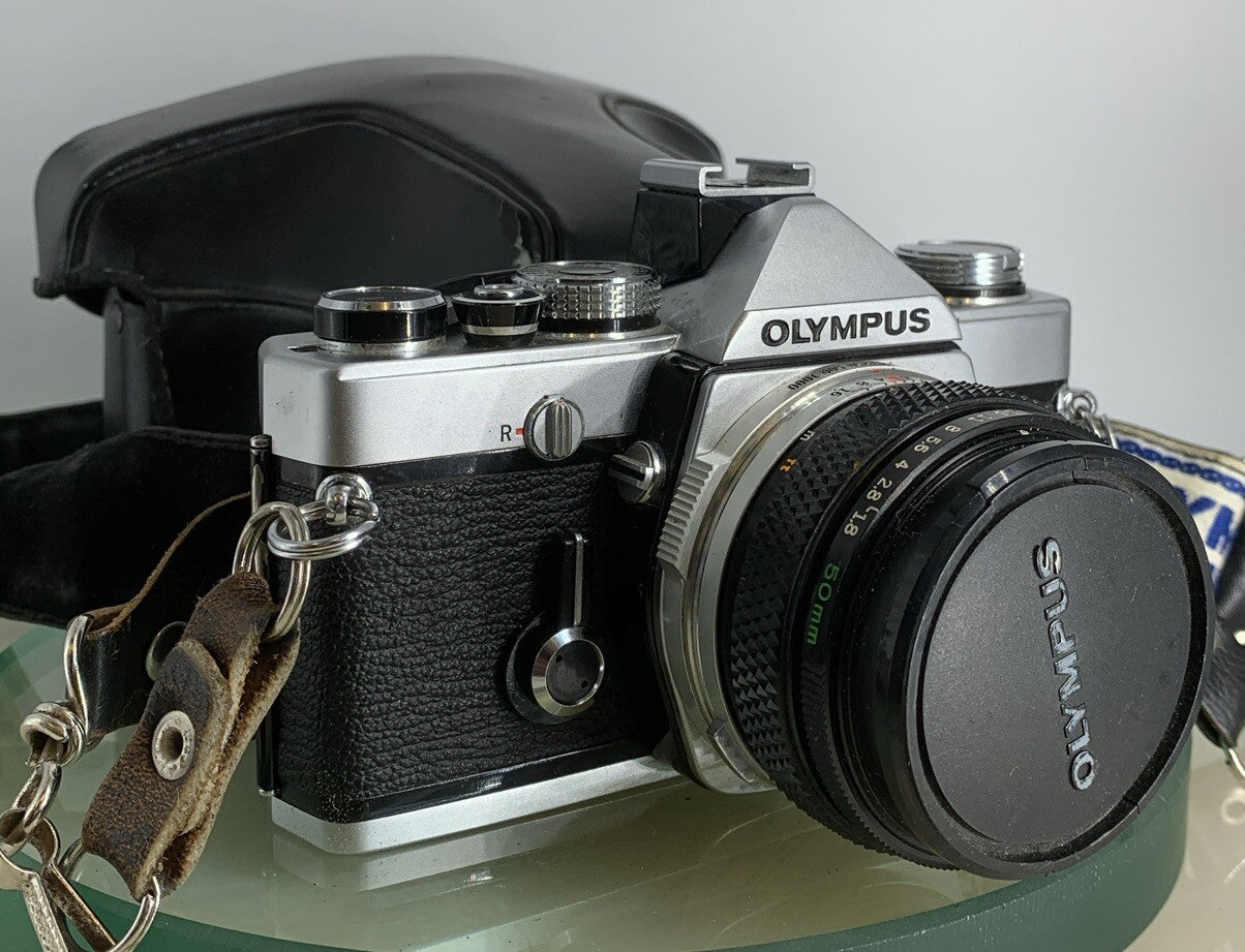 Olympus OM-1N MD 35mm Film SLR Manual Camera with Olympus 50/1.8 Zuiko Lens #1780