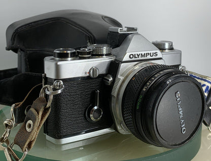 Olympus OM-1N MD 35mm Film SLR Manual Camera with Olympus 50/1.8 Zuiko Lens #1780