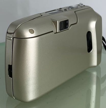 Olympus mju ii Zoom 80 35mm Ultra Compact Camera BEIGE All Weather  Working +TIN5