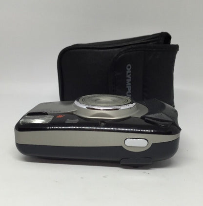 OLYMPUS NEWPIC ZOOM 90 QUARTZ DATE APS FILM CAMERA TESTED + CASE  #2883