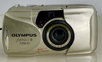 Olympus mju ii Zoom 80 35mm Ultra Compact Camera Beige All Weather  Working #851