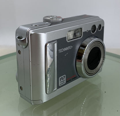 Technika SH-A 366 COMPACT Digital Camera SILVER-LCD BROKEN-NO CARD-TESTED- 8671