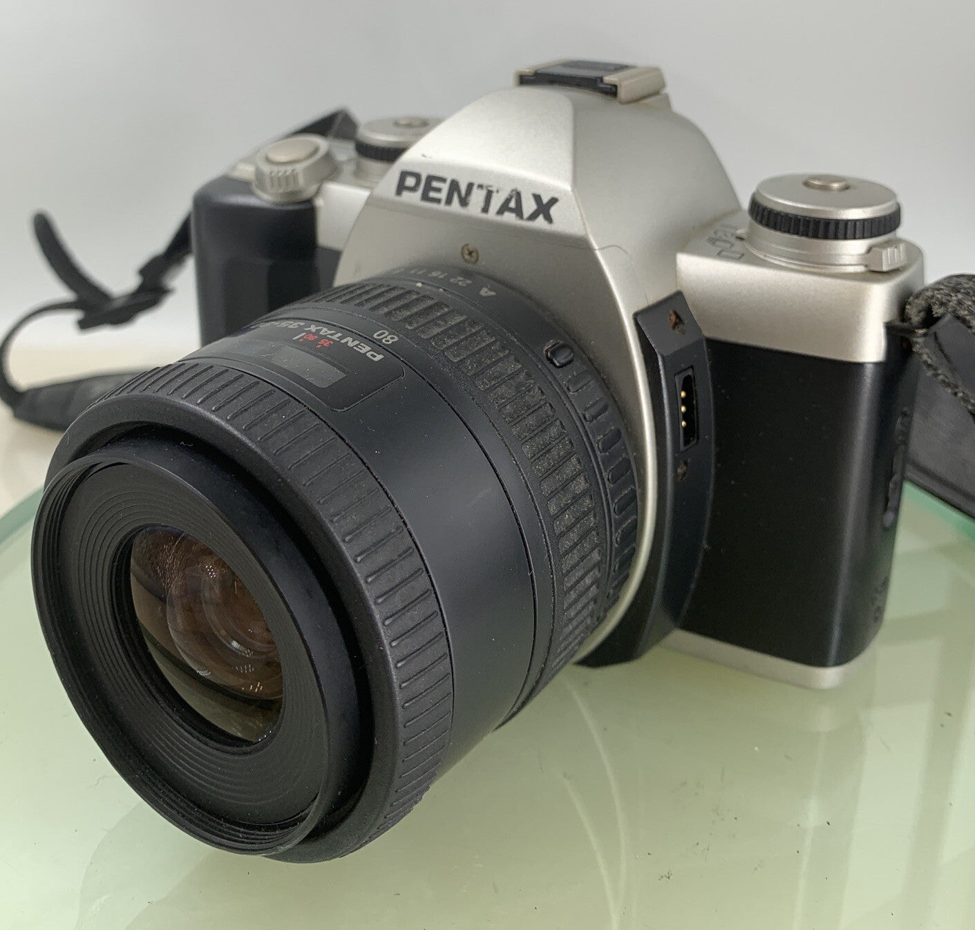 Pentax FILM CAMERA SILVER WITH PENTAX 35-80 LENS - TESTED - 9602