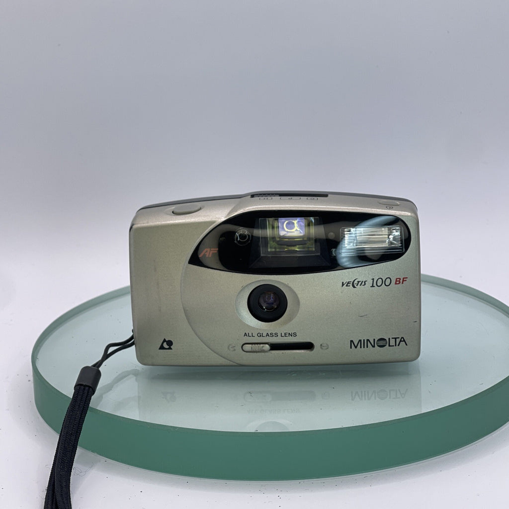 Minolta Vectis 100 BF Compact APS Point And Shoot FilmCamera withCase#TESTED#7541