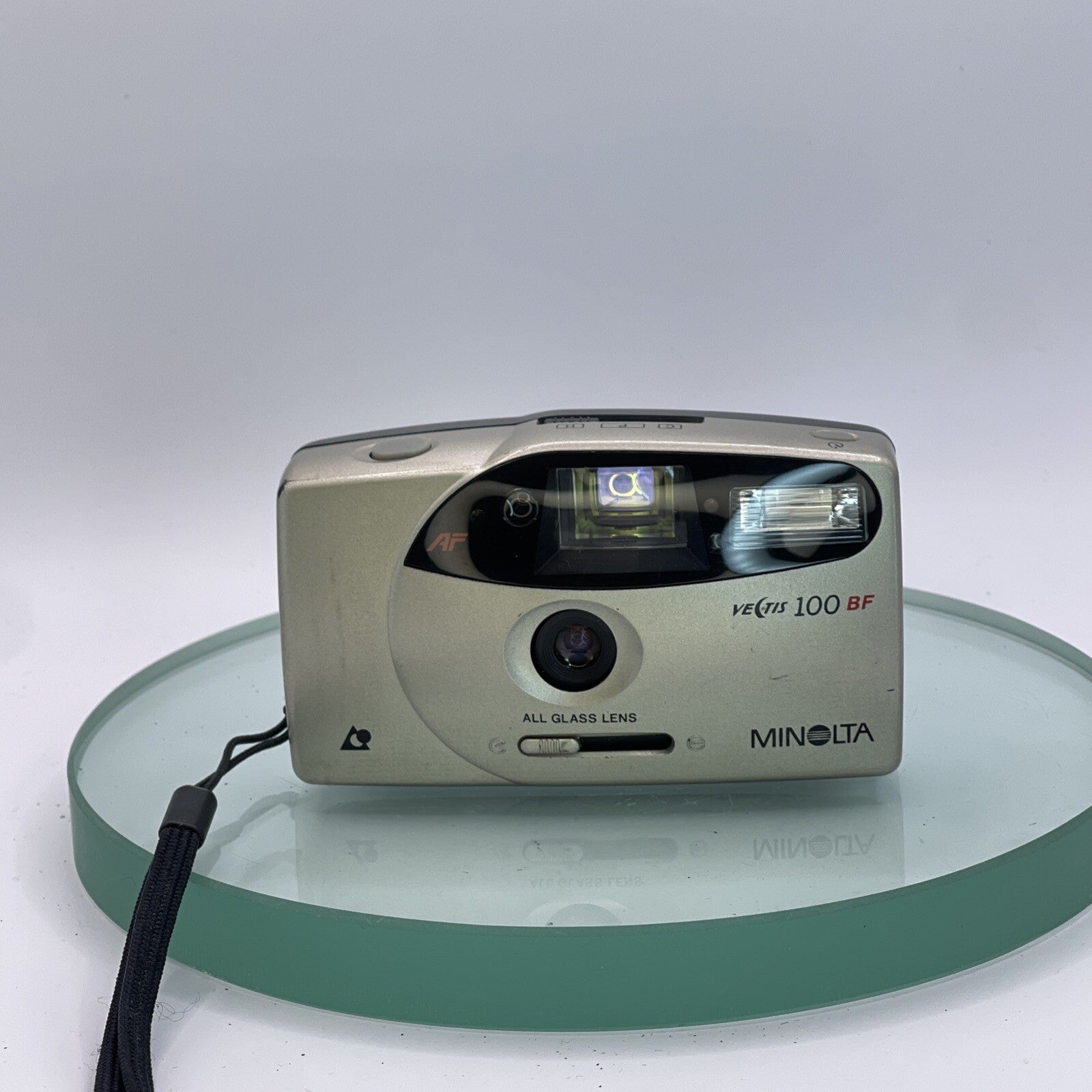 Minolta Vectis 100 BF Compact APS Point And Shoot FilmCamera withCase#TESTED#7541