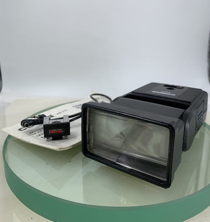 Cobra AB 210 Flash Gun For 35mm Film Camera Vintage BLACK - TESTED - 3840