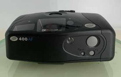 Boots 400AF BLACK POINT AND SHOOT FILM CAMERA AUTOFOCUS NOBATTERY TESTED - 8067