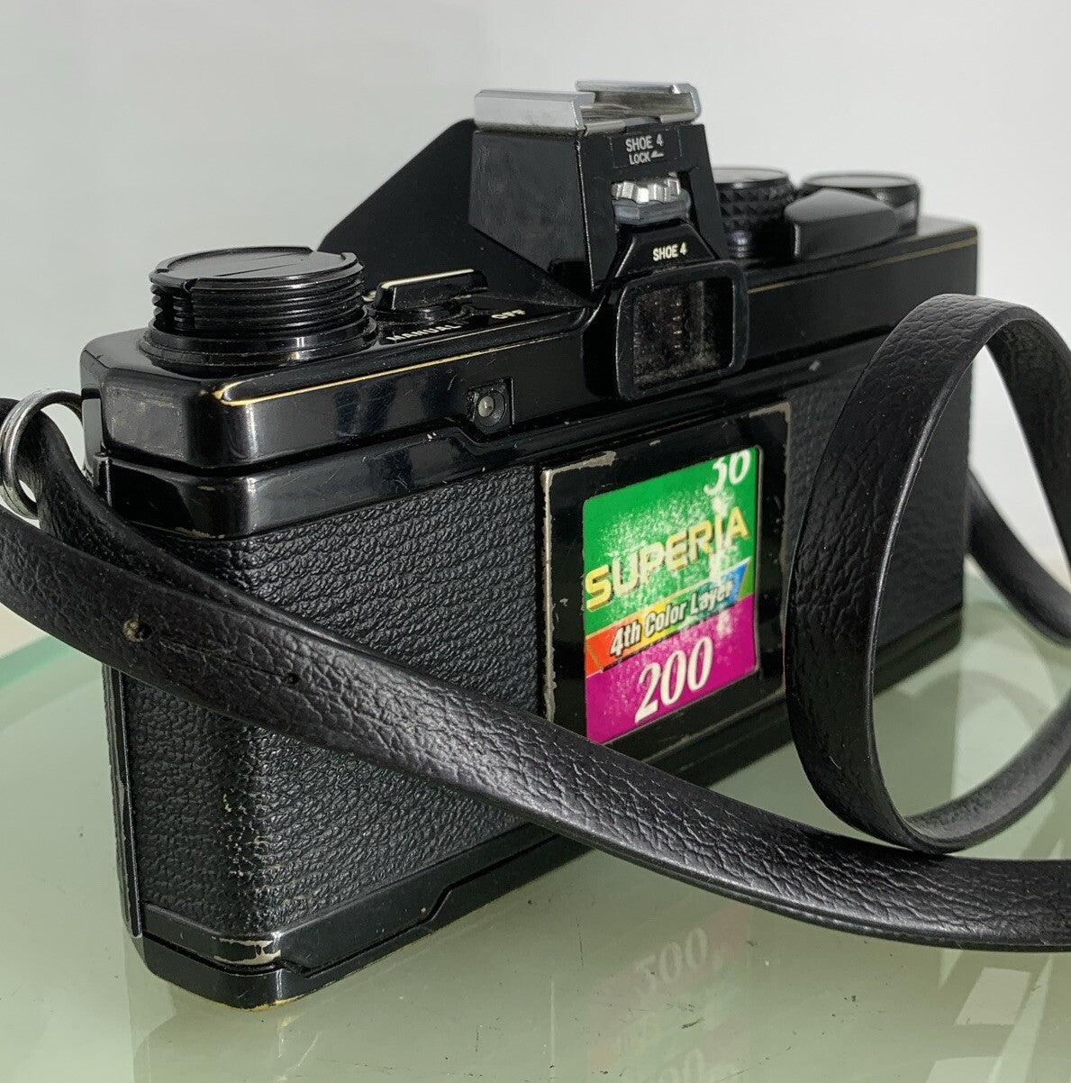 Olympus OM-2n Black - 35mm SLR Film Camera + 50mm f/1.8 Lens-Tested & Working 724