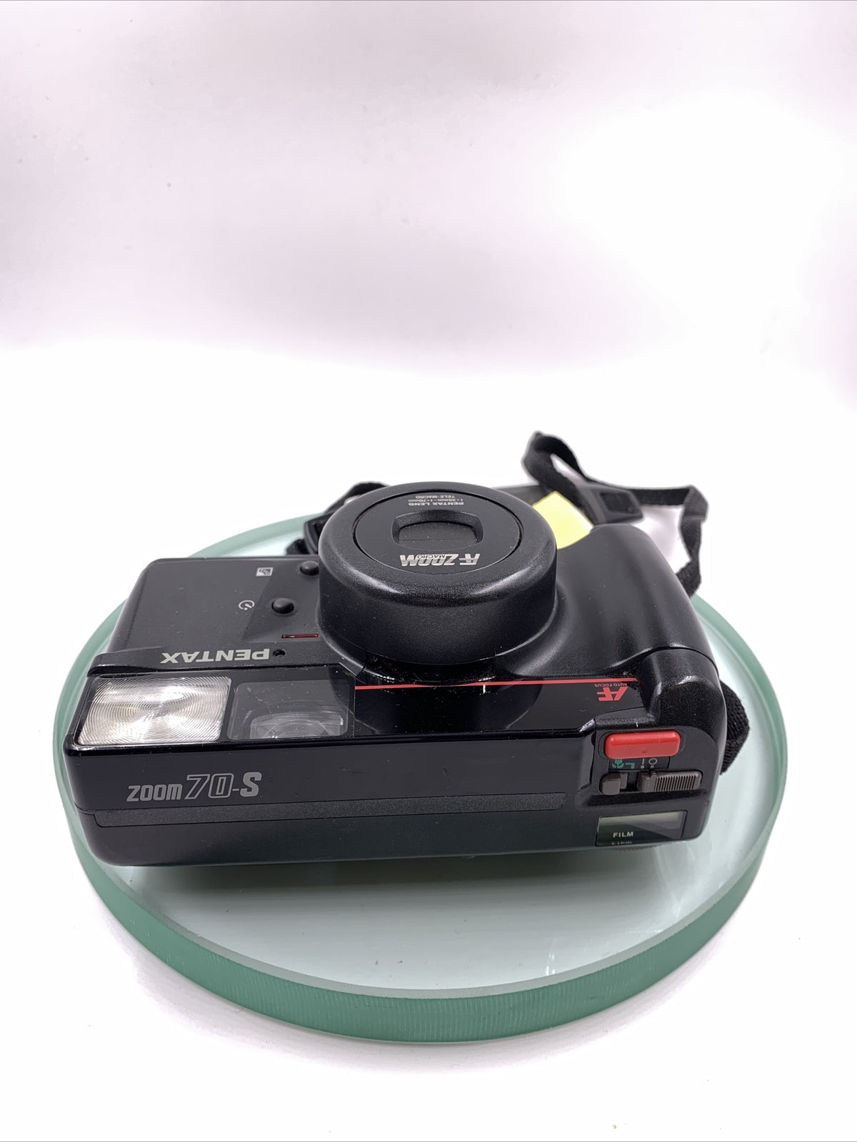 Pentax Zoom 70-S Tele Macro AF Camera With Black Case #VGC # TESTED # 8205