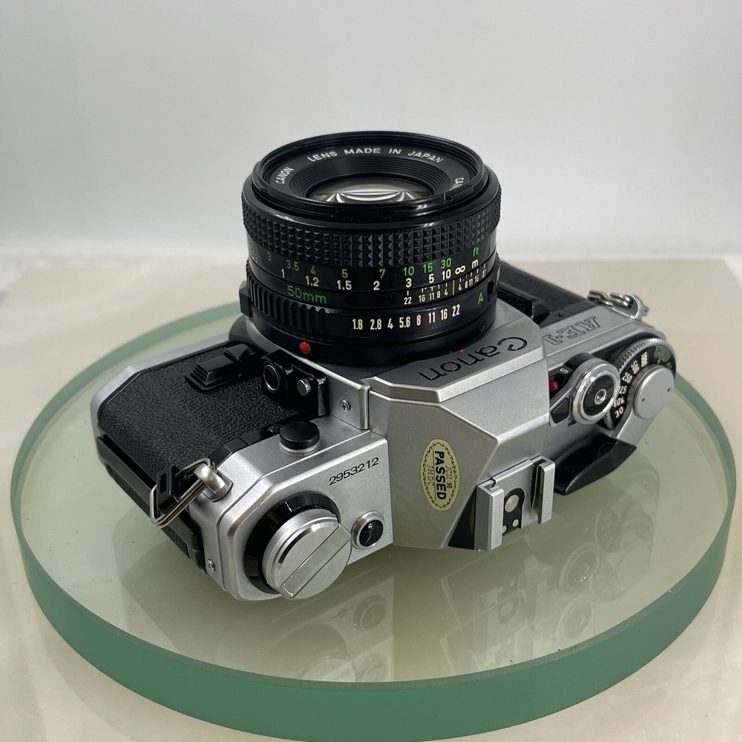 Canon AE-1  35mm SLR Film Manual Camera + Canon 50mm F/1.8 FD Lens Like A-1 #7438