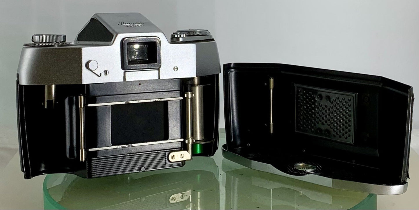 Jhagee EXA II a SLR Camera Body+Meyer-Optik 2.8/50 Camera Lens+Case+Tested-7459