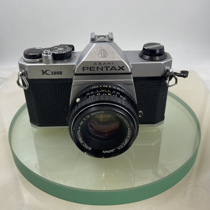 Pentax K1000 35mm SLR Film Camera+SMC Pentax-M 50mm F2 Lens TESTED METER WORK7621