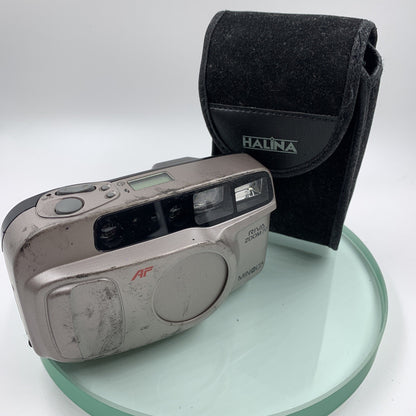Minolta RIVA ZOOM 70 Date Point and Shoot Compact Camera and Case TESTED #8131