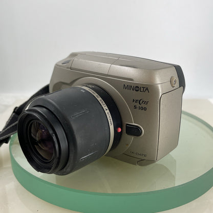 Minolta Vectis S-100 SLR APS Film Camera with 28-56mm Zoom lens F1:4-5.6 #5832