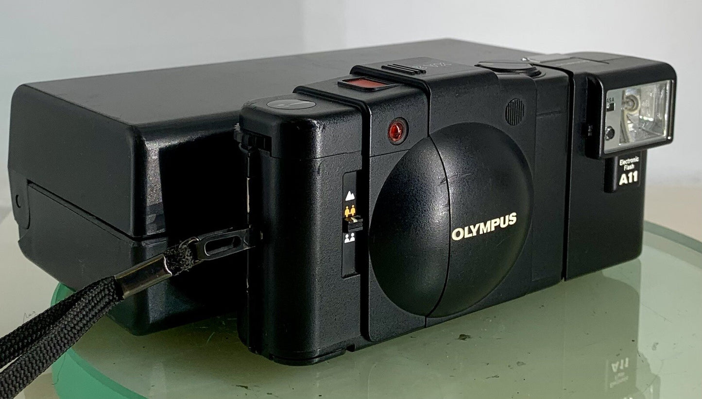OLYMPUS XA2 Electronic Flash A11 D.ZUIKO 35mm f3.5 Point & Shoot+ Case   #3050