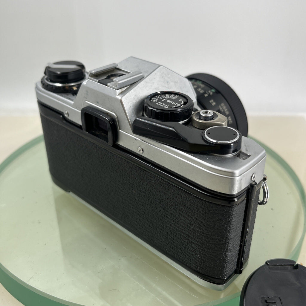 Olympus OM10 35mm SLR Film Camera + 28mm f2.5 Tamron  Lens and Manual Adapter9036