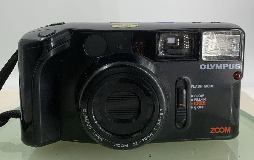 OLYMPUS AZ-1 ZOOM 35mm FILM POINT AND SHOOT CAMERA WITH COVER TESTED - 3421