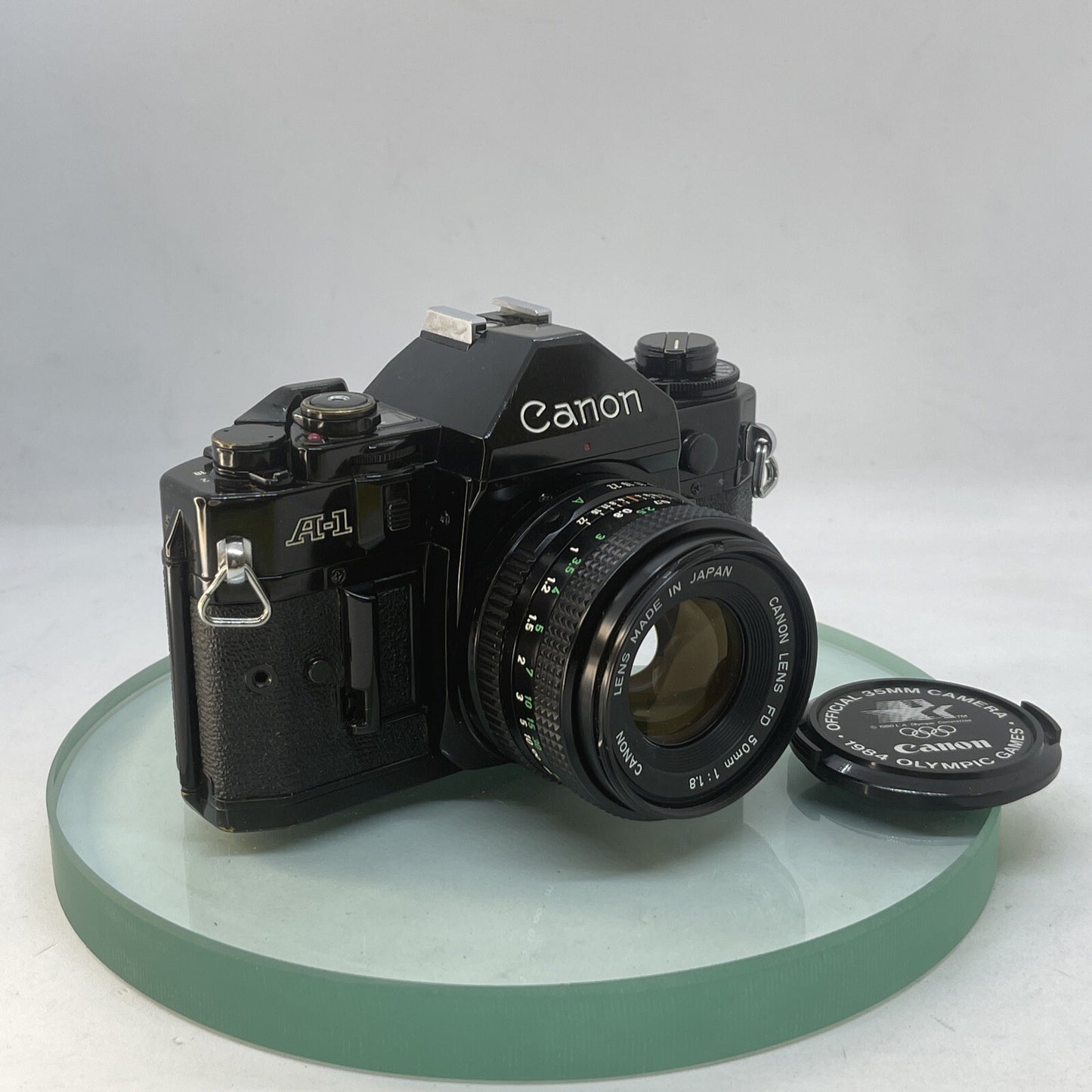 BEAUTIFUL Canon A-1 35mm SLR Camera Body+ FD 50mm f/1.8 Olympic FULLY WORKING3720