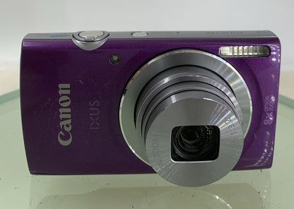 Canon IXUS 145 Digital Camera PURPLE + CHARGER + WIRE + 2GB CARD TESTED - 6581