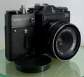 Vintage USSR "ZENIT-EM" SLR Camera + Jena DDR T 2.8/50 Lens + Tested - 3310