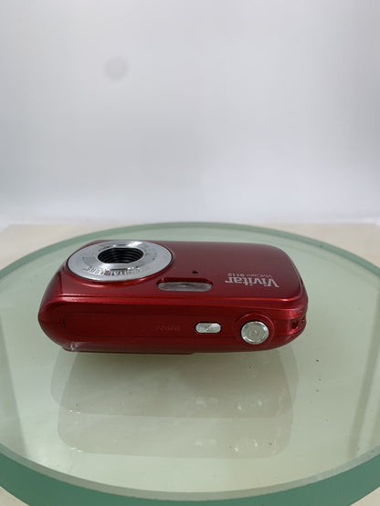 Vivitar ViviCam 9112 Digital Compact Camera 9.1 MP RED + COVER TESTED - 926
