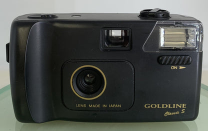 Goldline Classic S K-200 35mm Compact Camera + Black + Tested - 7721