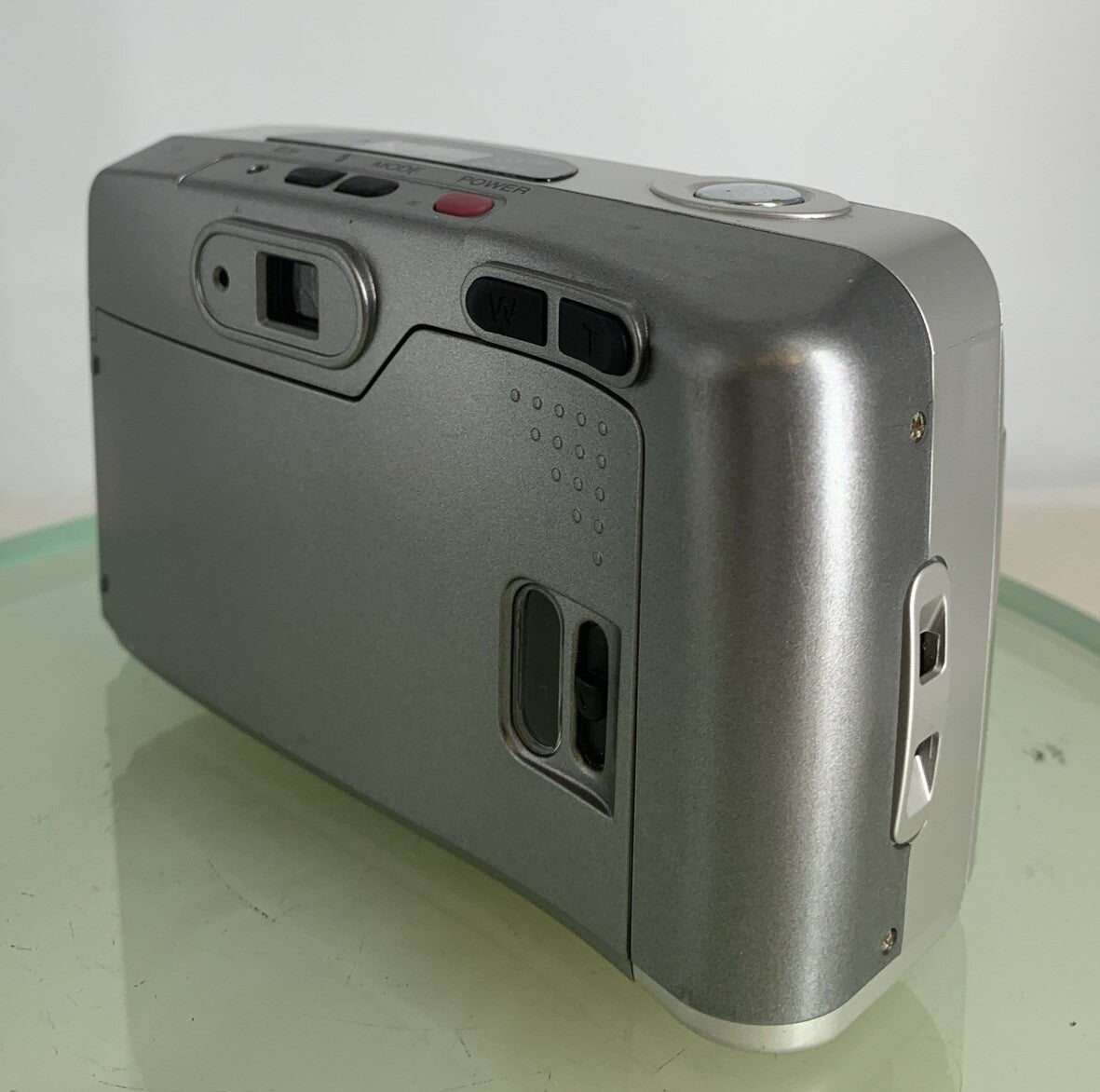 SAMSUNG FINO 800 35MM FILM CAMERA 38-80MM LENS SILVER CLEAN TESTED - 7656