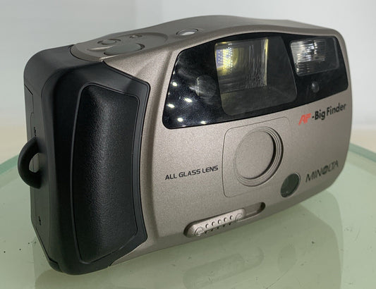 Minolta AF Big Finder 35mm Film Point and Shoot Camera CLEAN GREY TESTED - 6010