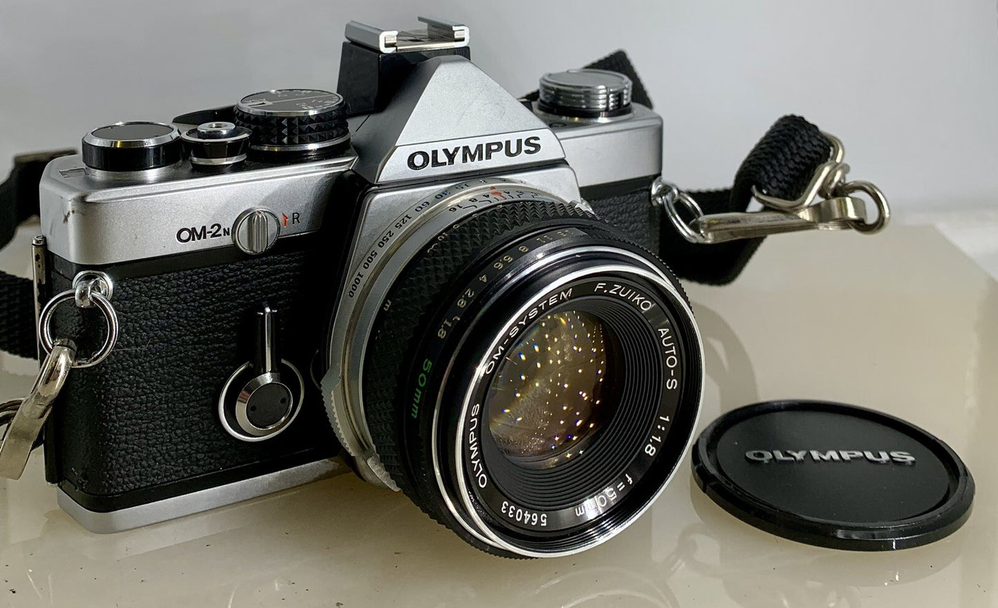 Olympus OM-2N MD 35mm Film SLR Manual Camera+Olympus 50mm F/1.8 Zuiko Lens #3070