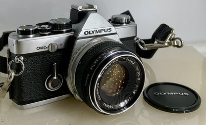 Olympus OM-2N MD 35mm Film SLR Manual Camera+Olympus 50mm F/1.8 Zuiko Lens #3070