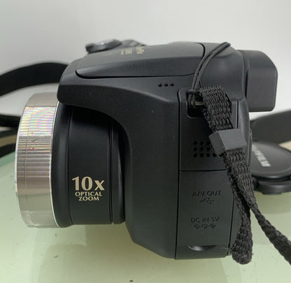Fujifilm FinePix S5800 COMPACT DIGITAL CAMERA BLACK NOCARD NOCHARGER TESTED - 323
