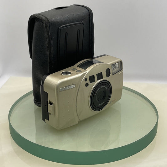 Samsung AF 105XL 35mm Film Camera Lens 38-105mm Zoom -Compact Camera Working#3180