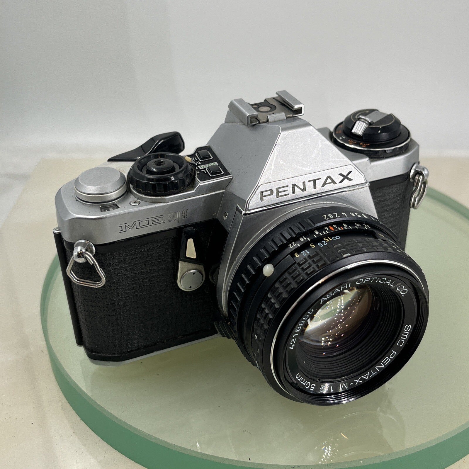 Pentax ME Super 35mm SLR Film camera + Pentax-M  50mm f2 LENS  - TESTED  8961