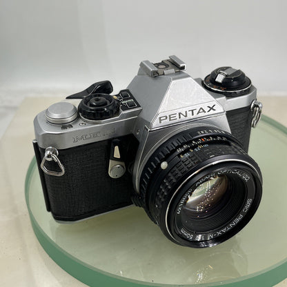 Pentax ME Super 35mm SLR Film camera + Pentax-M  50mm f2 LENS  - TESTED  8961