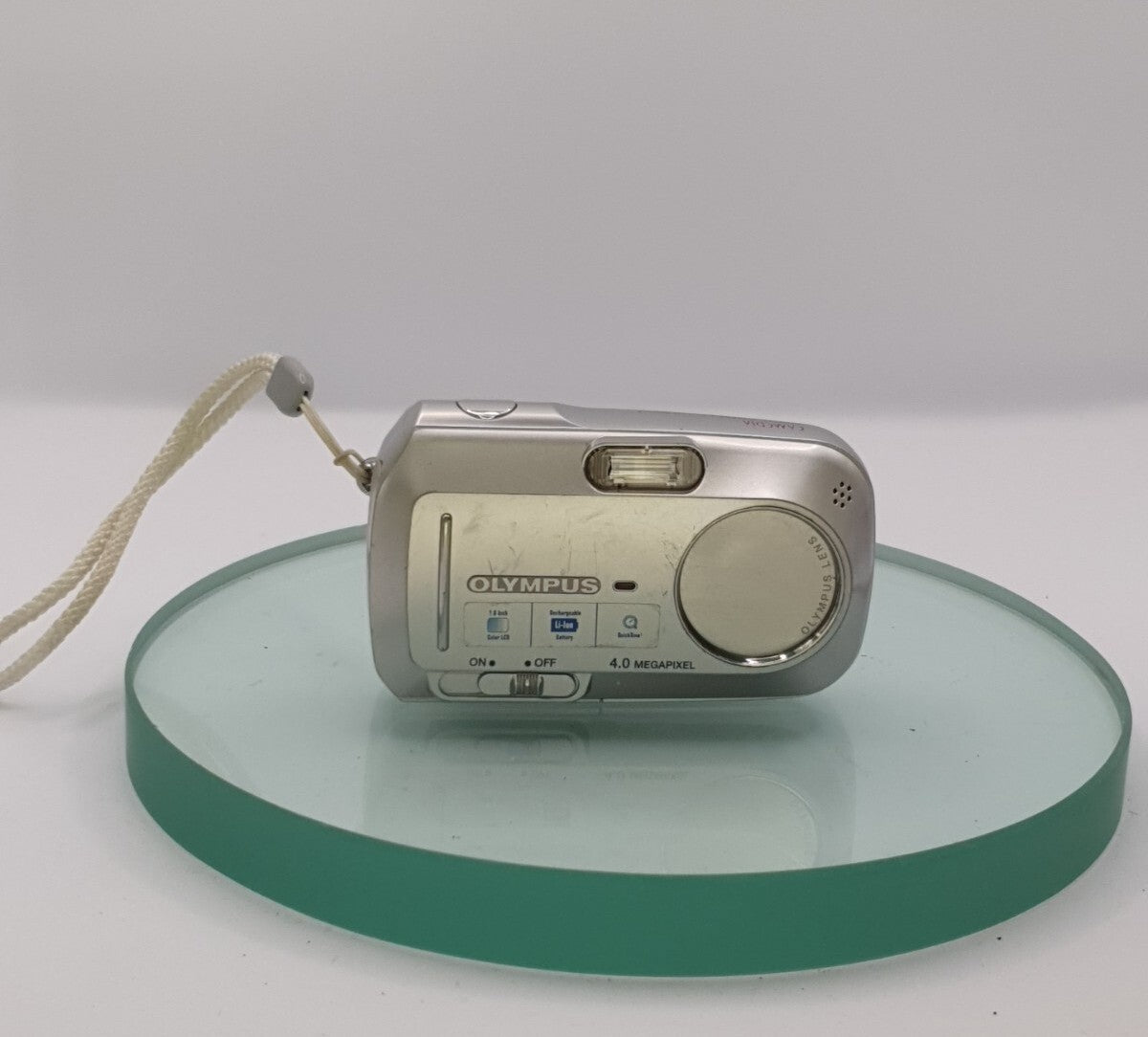 Olympus CAMEDIA C-470 Zoom 4.0MP Digital Camera - Silver TESTED,Charger,batt#9863