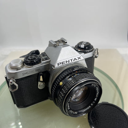 Pentax ME Super 35mm SLR Film camera + Pentax-M  50mm f2LENS  - TESTED  74713