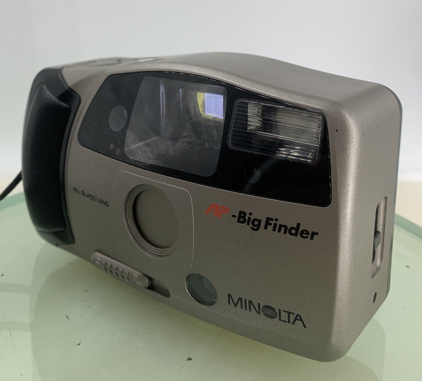 Minolta AF- BIG FINDER GREY SHOOT VINTAGE FILM CAMERA WITH COVER TESTED - 3072