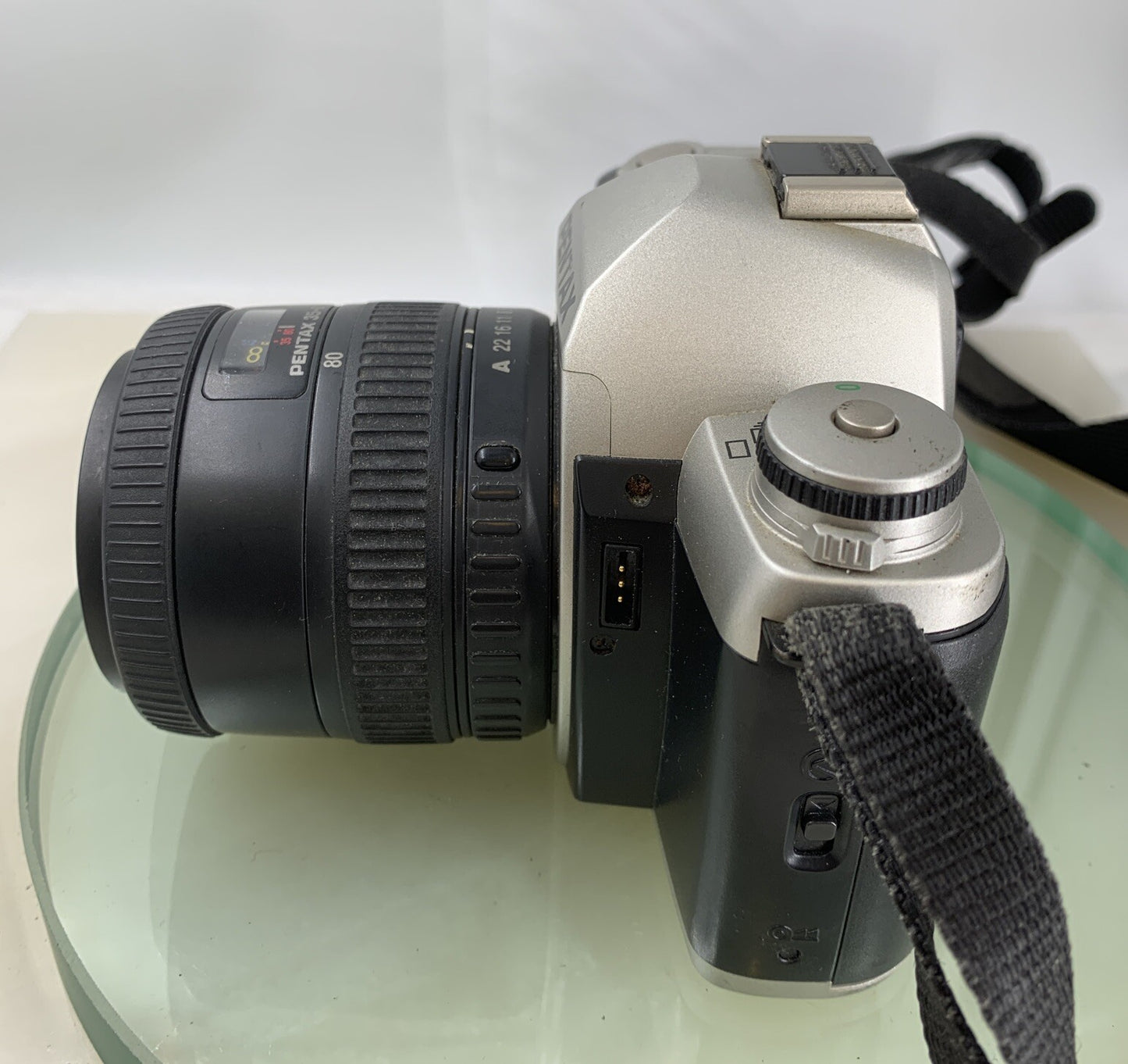 Pentax FILM CAMERA SILVER WITH PENTAX 35-80 LENS - TESTED - 9603