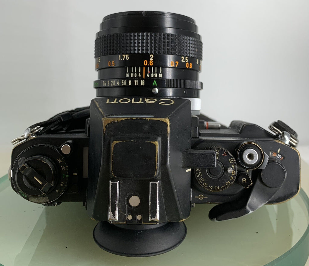 Canon New F-1 35mm SLR Film Camera+ FAST 50mm f/1.4 Prime Lens(CLEAN) TESTED#2165